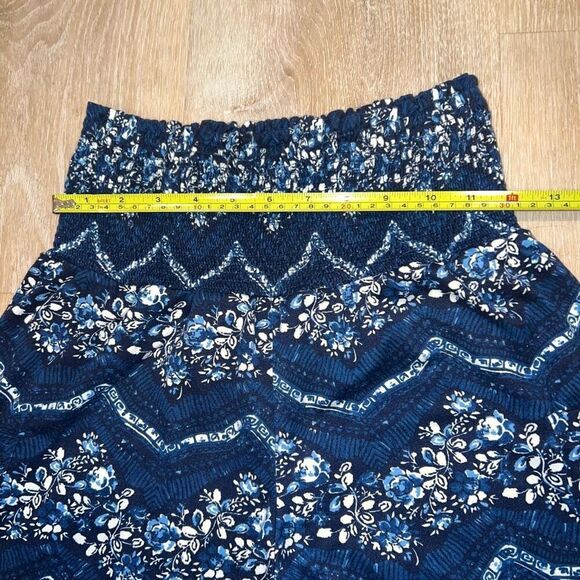 Amazon Qianxizhan Blue Multi Floral Harem Bohemian Jogger Pants, Women’s Small - Picture 4 of 10